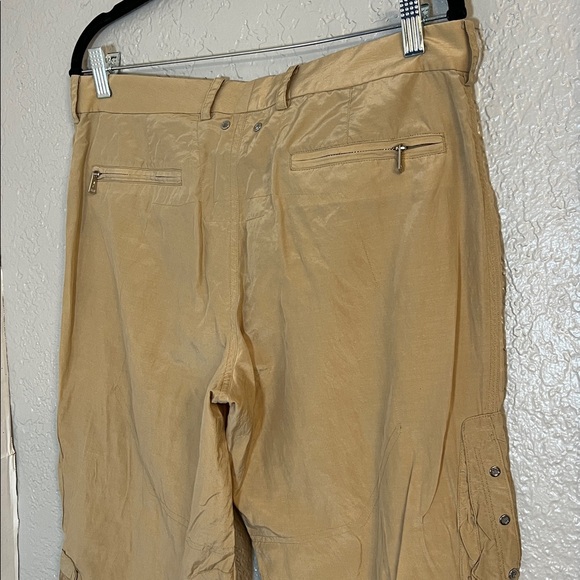 RALPH LAUREN CARGO UTILITY PARACHUTE CARGO PANTS WOMENS SILK BLEND SIZE 10 - Picture 4 of 16